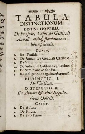 Tabula Distinctionum.