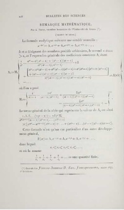 Remarque mathématique.