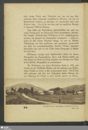 Landschaft im ehemaligen Deutsch-Ostafrika