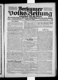 Beckumer Volks-Zeitung. 1921-1930