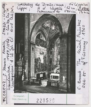 Florenz: S. Maria Novella, Strozzi- Kapelle, Wandmalerei 1487/1502 Linke Seite Martyrium des Hl. Johannes Evangelist, Auferweckung der Drusiana