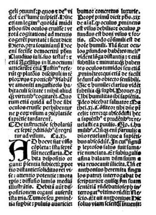 De instructiōe scholariū ex septē [...] Ca. XI.