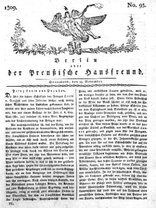 No. 93., 18. November 1809