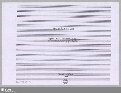 Musikstück - Mus.15480-ZZ-543