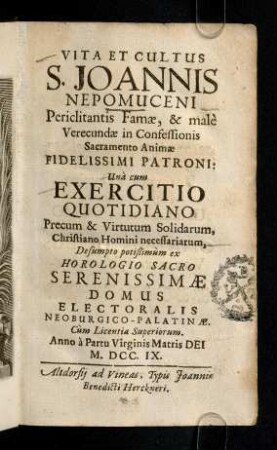 1-248, Vita Et Cultus S. Joannis Nepomuceni