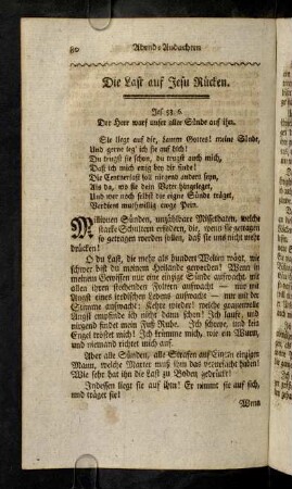 80-82, Die Last auf Jesu Ruecken