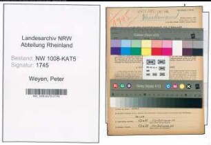 Entnazifizierung Peter Weyen , geb. 24.01.1886 (Druckereileiter)