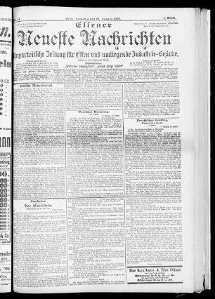 Essener neueste Nachrichten. 1900-1908