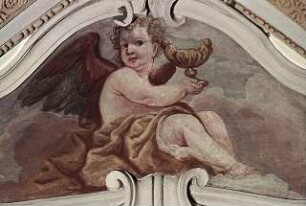 Engel mit liturgischen Geräten als Sinnbilder der Meßfeier