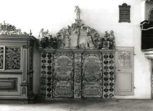 Epitaph G. V. Lüttichau (gestorben 1699) und Frau (gestorben 1682)