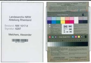 Entnazifizierung Alexander Melchers , geb. 18.07.1903 (Technischer Angestellter)