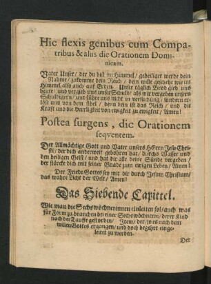 Das Siebende Capittel.