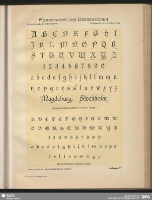 Fraktur- und Antiqua-Schriften
