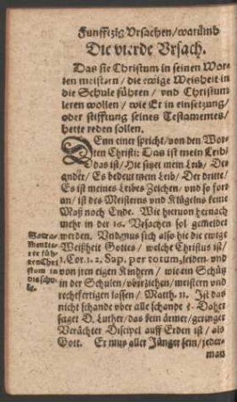 Die vierde Ursach.