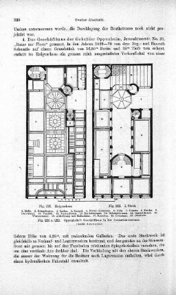 Fig. 221 u. 222. Oppenheim's Geschäfthaus in der Jerusalemstrasse