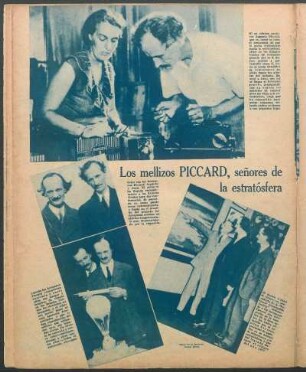 Los mellizos Piccard, señores de la estratósfera [Fotografías]