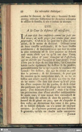 LVIII. A la Cour la défiance est nécessaire