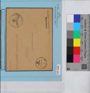 Dienstbrief, Schiffsname/Landeinheit: Marine Intendantur Dienststelle Frederikshavn, Feldpostnr. 25817; Frankatur, Mi.-Nr.: [Keine]; Poststempel: Feldpost h 30.8.42; Nebenstempel: Dienststelle Feldpost-Nr. 25817