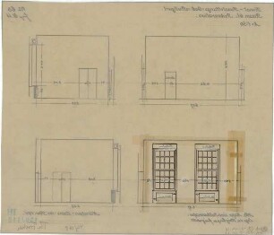 Fischer, Theodor; Stuttgart; Kunstausstellungsgebäude - Raum 61 - Restauration (Teilansicht)