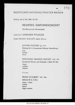 Neuntes Sinfoniekonzert