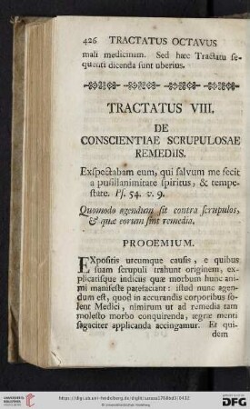 Tractatus octavus