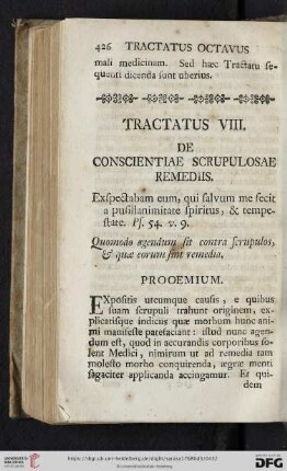 Tractatus octavus