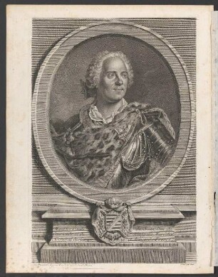 Porträt Hermann Moritz, Graf von Sachsen (1696-1750)