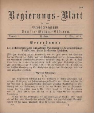 Nr. 9 : 27. März 1874