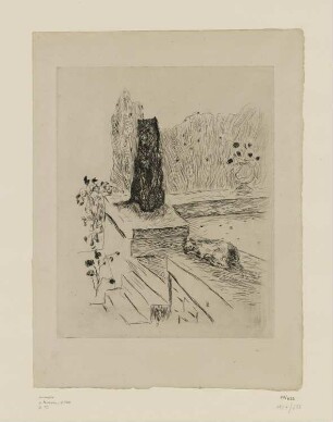 Hund und Katze, aus: Octave Mirbeau, "Dingo", Paris 1924