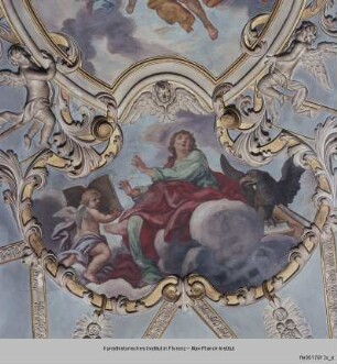 Ausmalung Hörsaal der Universität : Mariä Himmelfahrt und vier Evangelisten