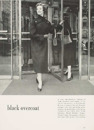 Modeaufnahme, Modell Dolores Hawkins, Tearsheet (Mademoiselle)