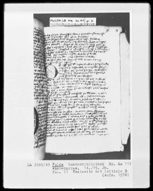 Abecedarius — Initiale D, Folio 71 recto