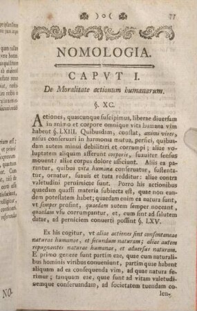 Capvt I. De Moralitate actionum humanarum.