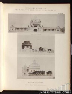 Öffentliche Konkurrenz wegen Bebauung der Museumsinsel 1884 Taf. XXIX