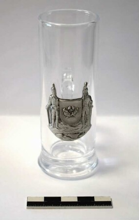 Schnapsglas "Bergmännisches Wappenschild"