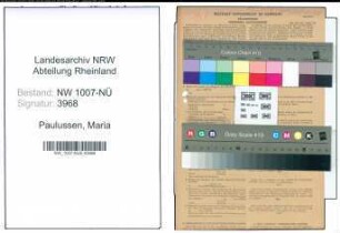 Entnazifizierung Maria Paulussen , geb. 04.01.1899 (Kauffrau)