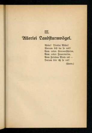 141-204, III. Allerlei Land-Sturm-Vögel