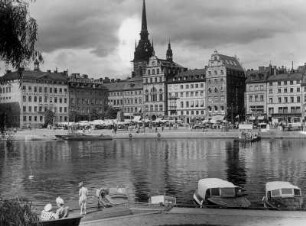 Schweden. Stockholm. Ansicht von Riddarholmen