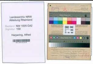 Entnazifizierung Alfred Harpering , geb. 08.12.1914 (Schlosser)