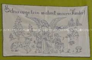 Wandbehang (Gestickte Sprüche im Haus)