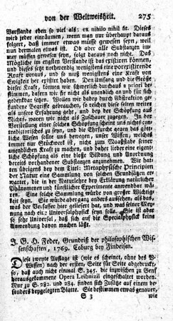 Grundriß der philosophischen Wissenschaften.