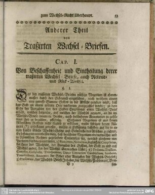 Anderer Theil von Traßirten Wechsel=Briefen