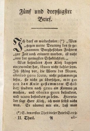 Briefe, antiquarischen Inhalts : Agōisma mallon es to parachrēma akuein ē ktēma es aei, 2. (1769). - [1] Bl., 276 S. : Ill.