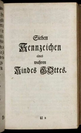 Sieben Kennzeichen eines wahren Kindes Gottes.