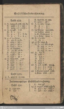 Zusammengesetzte Gesellschaftsrechnung