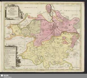 Accurate Geograph. Delineation Derer Aemmter Bitterfeld, Delitzsch u. Zoerbig