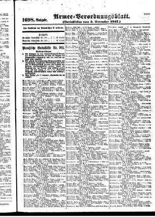 1698. Ausgabe. Montag, 5. November 1917