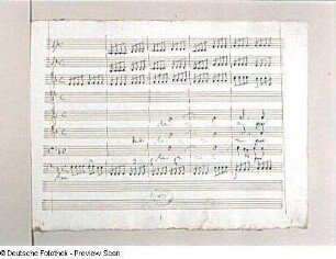Beginn Requiem, Seite 3 der Partitur