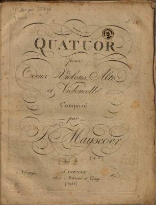 Quatuor : pour 2 violons, alto et violoncelle ; Nr. 2 ; [op. 6]