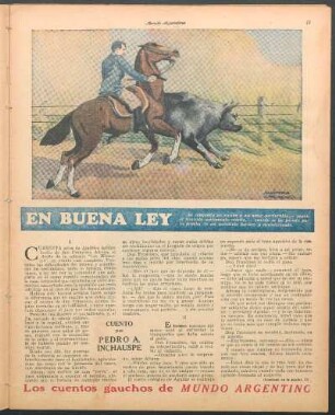 En buena ley : Los cuentos gauchos de Mundo Argentino